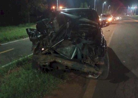 Caminhonetes colidem na região de Taquarussu