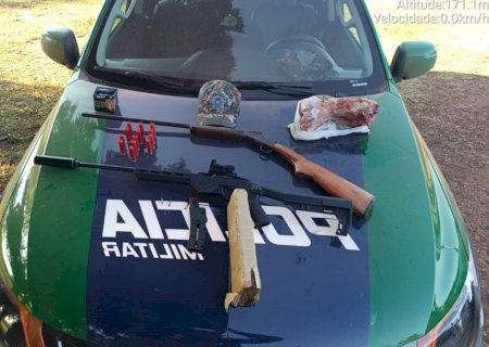 BPMA apreende armas e drogas em assentamento rural