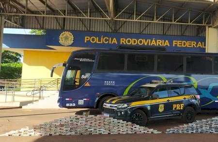 PRF apreende 493 Kg de cocaína em Miranda