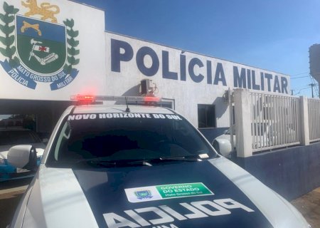 Polícia Militar conduz homem para a delegacia após ameaçar esposa em Novo Horizonte do Sul