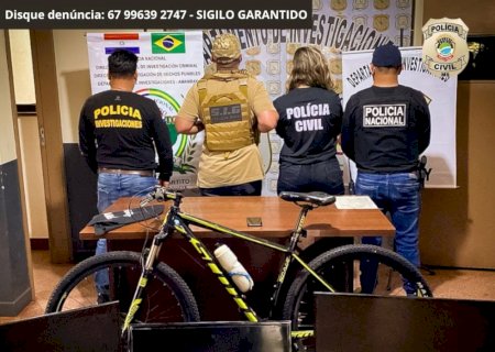 Ação conjunta entre a Polícia Civil e Polícia Nacional do Paraguai resulta na recuperação de objetos furtados em Ponta Porã