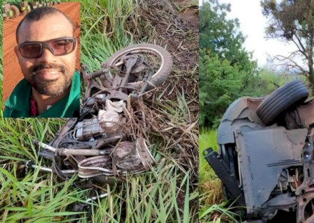 Carro invade pista contrária e motociclista morre ao ser lançado para dentro de veículo