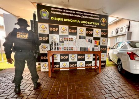 Mais um milhão de reais em aparelhos de telefone celular é apreendido pelo DOF