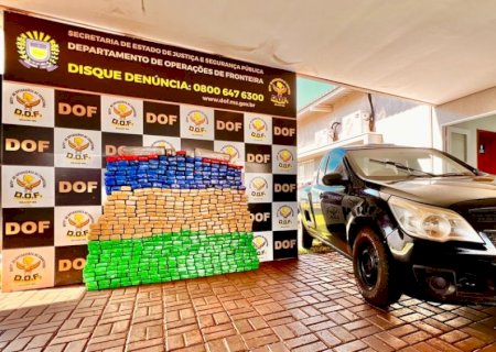 Homens que seguiam para Campo Grande com quase meia tonelada de maconha são presos pelo DOF