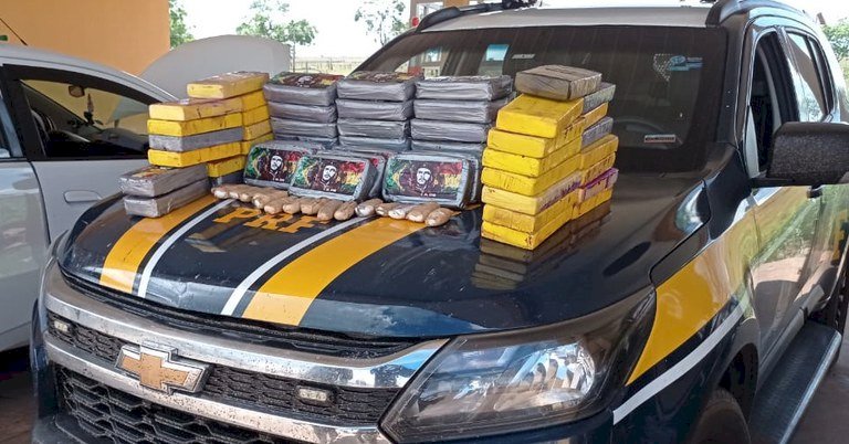 PRF apreende 59 Kg de cocaína em Bataguassu