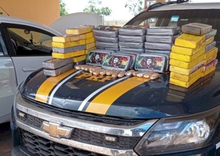 PRF apreende 59 Kg de cocaína em Bataguassu
