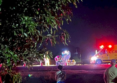 Homem morre após ser atropelado na BR 163