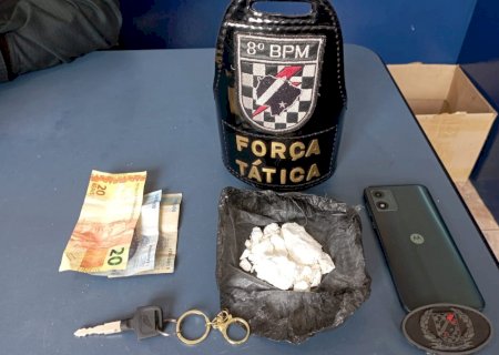 Força Tática do 8ºBPM prende foragido da justiça por Tráfico de Drogas, Desobediência e Direção Perigosa em Nova Andradina.
