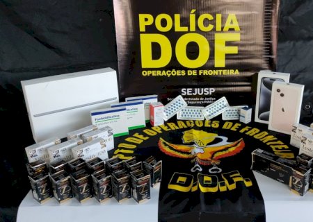 Remédios ilegais que seguiam em ônibus para Campo Grande são apreendidos pelo DOF