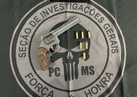 NOVA ANDRADINA - Policia Civil prende em flagrante autor pela pratica de crime de posse ilegal de arma de fogo