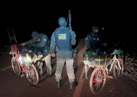Homem que seguia com maconha em bicicleta é preso pelo DOF