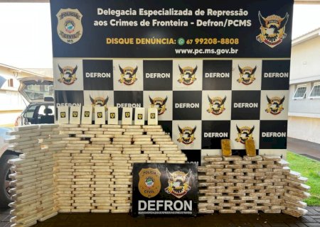 Ivinhema - Ação conjunta apreende mais de 350 kg de drogas avaliada em mais de 20 milhões de reais