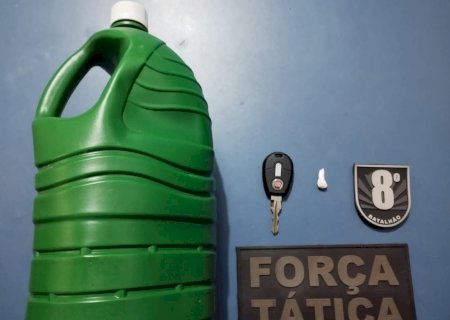 Força Tática do 8ºBPM impede furto de combustível em Nova Andradina