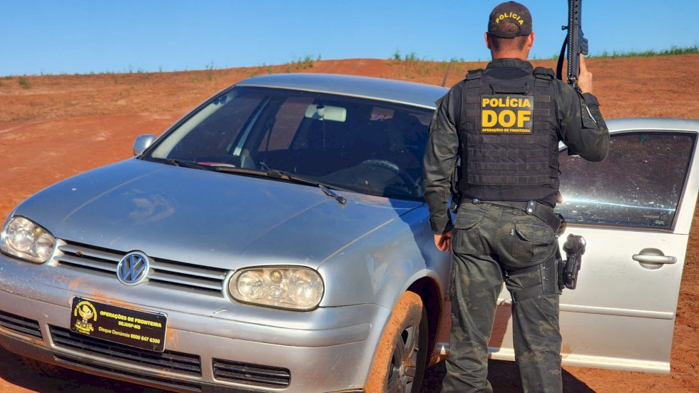 Veículo roubado em Angélica é recuperado horas depois pelo DOF em Naviraí