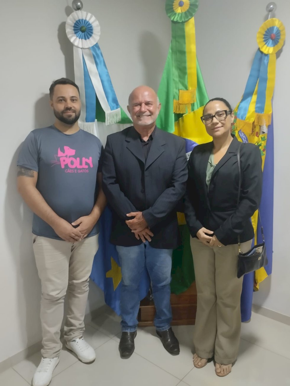 Representantes da ONG de Animais Polly estiveram acompanhando sessão da Câmara