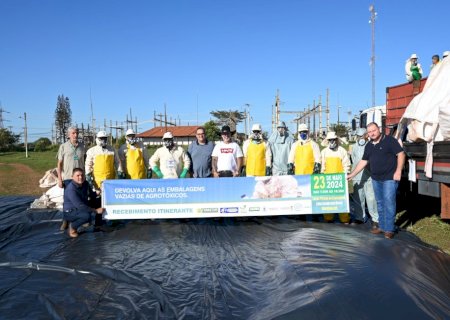 Ivinhema está realizando o recebimento de embalagens de agrotóxicos