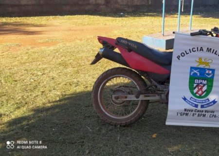 Polícia Militar recupera motocicleta furtada em Nova Casa Verde e prende autor do crime
