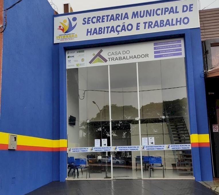 Secretaria de Habilitação e Trabalho de Ivinhema divulga vagas de emprego