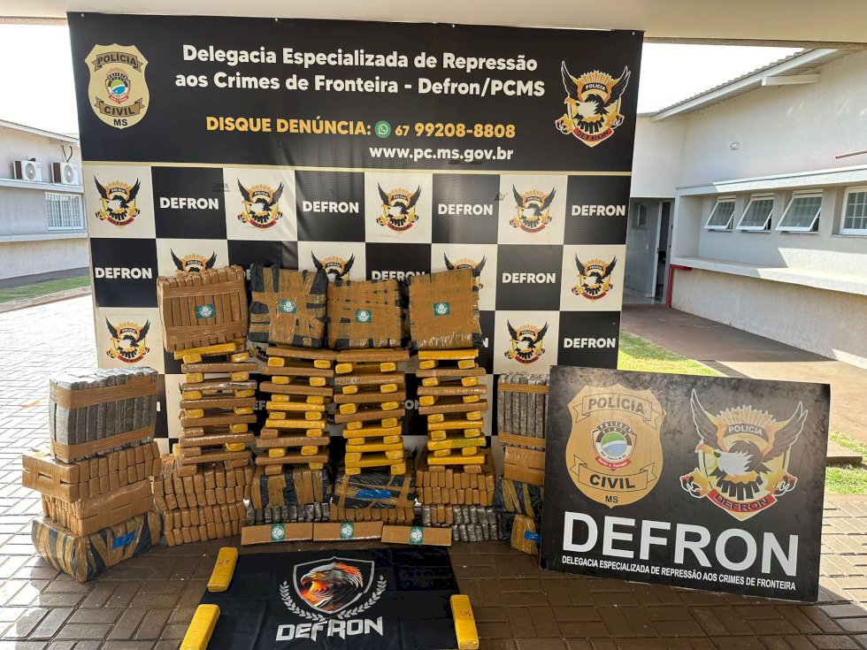 Polícia Civil apreende meia tonelada de maconha