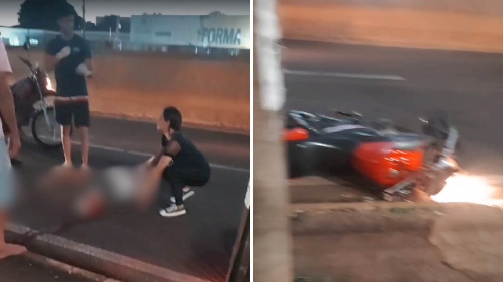 Motociclista tem perna decepada após acidente de trânsito