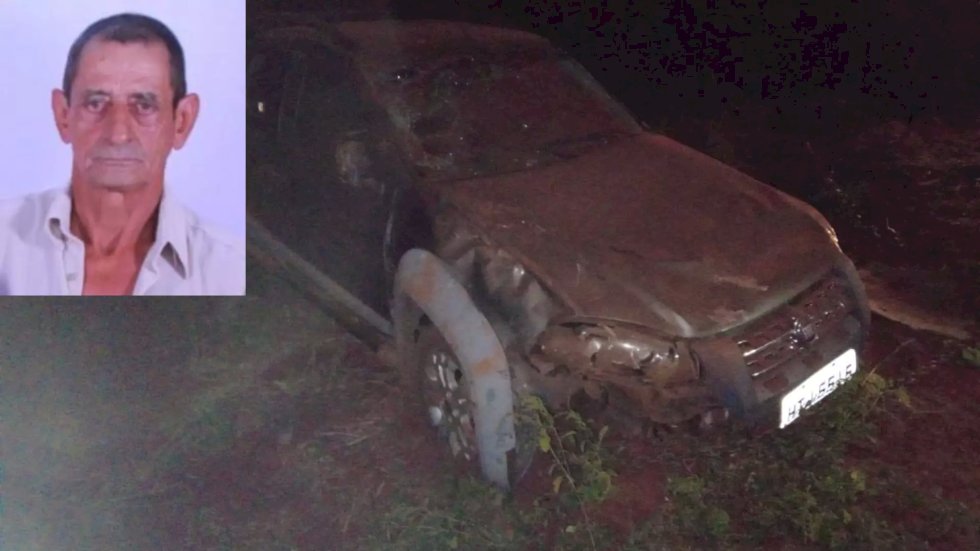 Motorista perde controle da direção e morre ao capotar Strada na BR-060