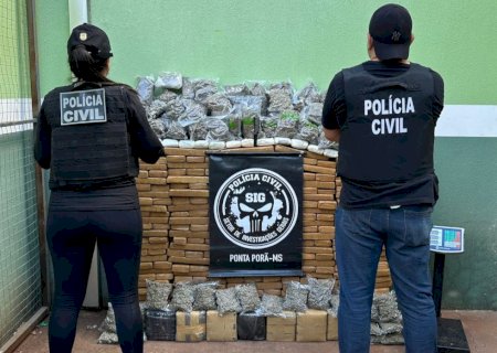Polícia Civil fechou um armazém de depósito de Maconha e skunk