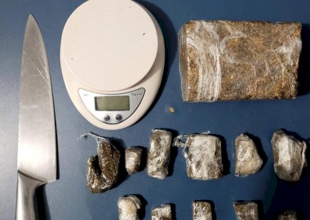 Polícia Militar prende jovem por Tráfico de Drogas em Nova Andradina.