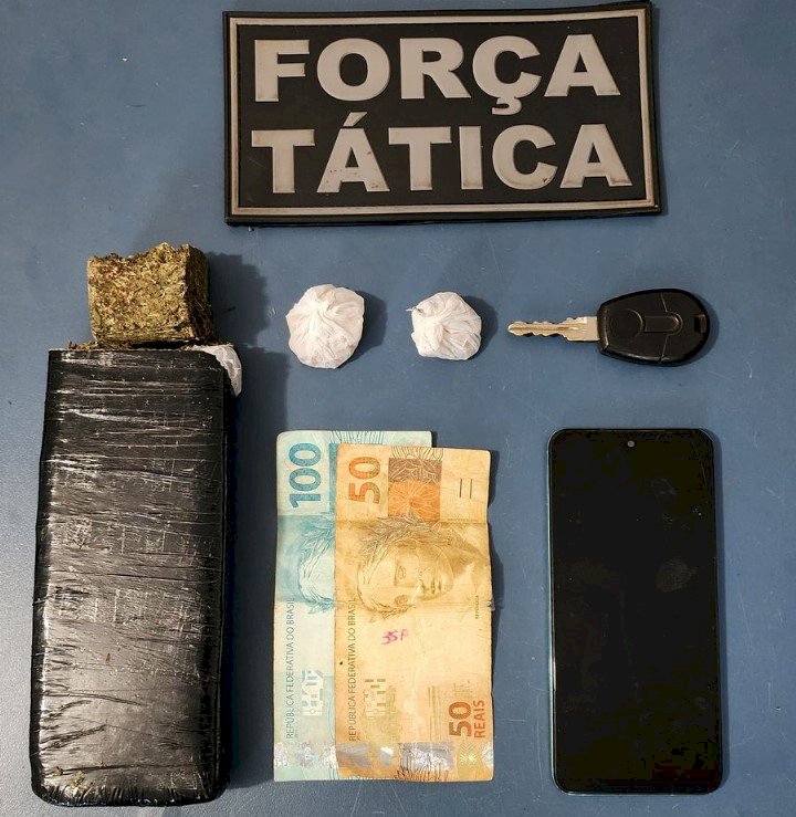 Polícia Militar prende homem por tráfico de drogas, resistência, desobediência e direção perigosa em Nova Andradina.