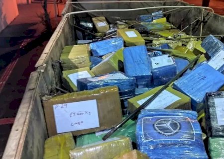 Carga de 28,2 toneladas de maconha interceptada em MS é a maior do ano