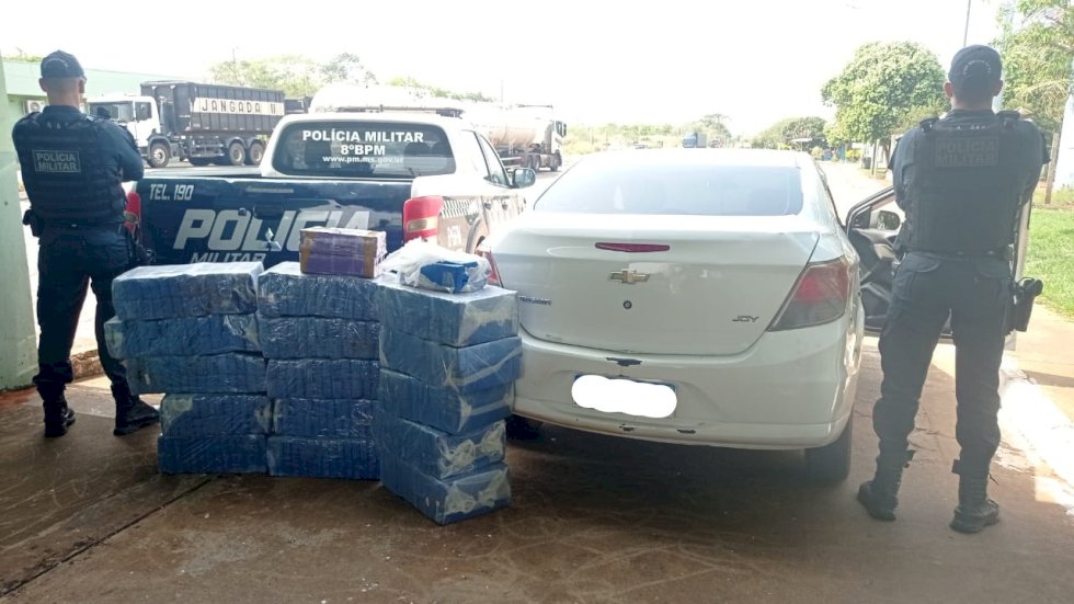 Ação conjunta entre Polícia Civil e Polícia Militar resulta na apreensão de 394,3 kg de maconha e prisão de dois homens em flagrante