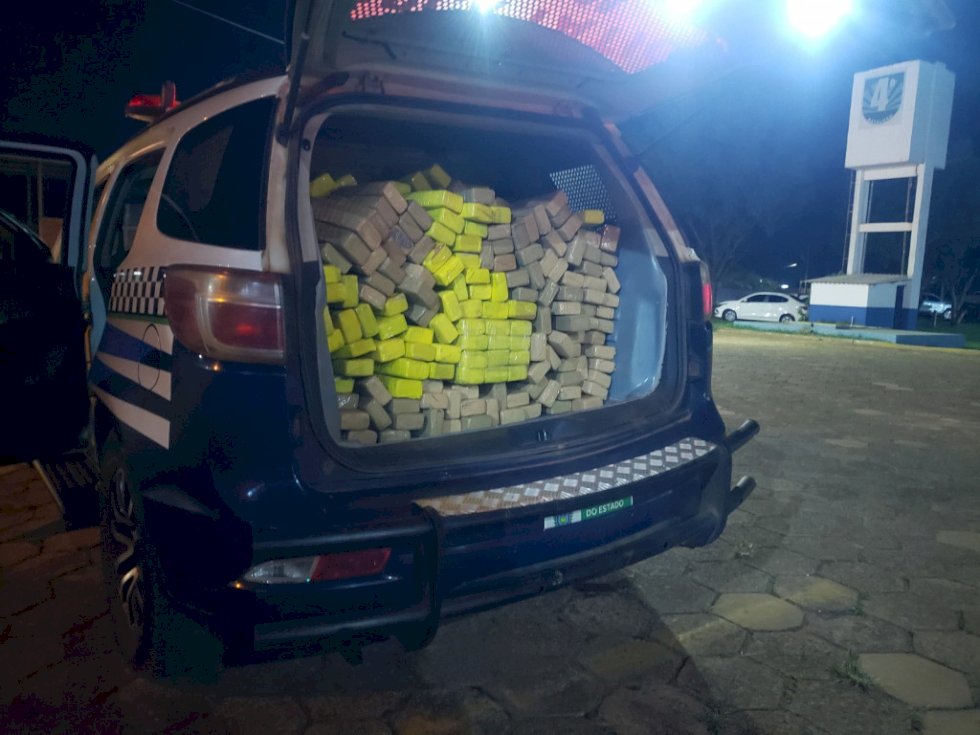 Força Tática apreende mais de meia tonelada de maconha na fronteira