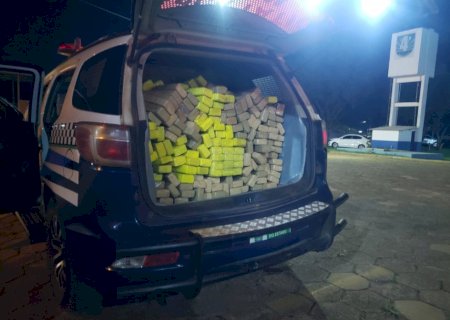 Força Tática apreende mais de meia tonelada de maconha na fronteira