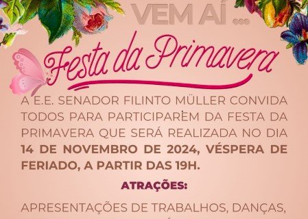 Angélica - Vem ai a festa da Primavera na  E.E Filinto Müller