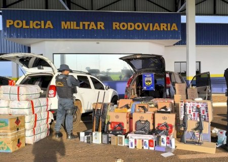 Angélica - PMR apreende três veículos com mercadorias irregulares e gera prejuízo de mais de R$ 278 mil ao crime