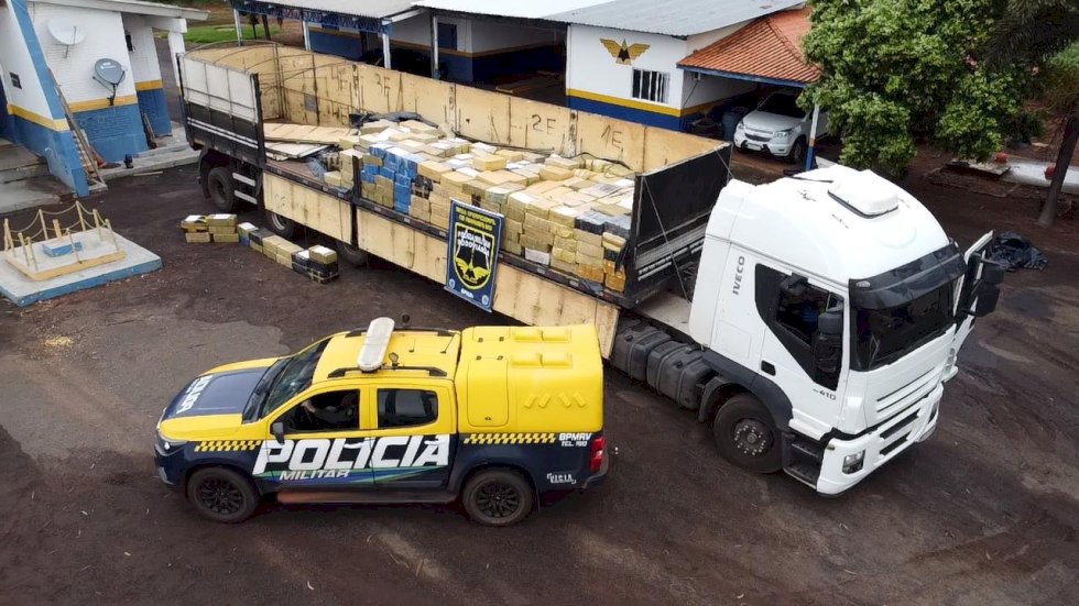 PMR apreende carga de 19 toneladas de maconha