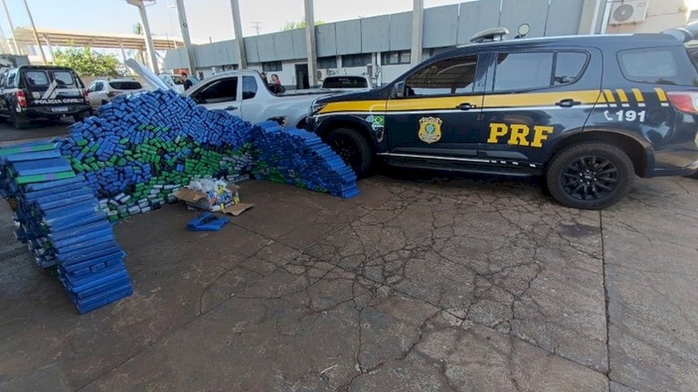 Homem é morto a tiros pela PRF ao fugir de abordagem com uma tonelada de maconha em MS