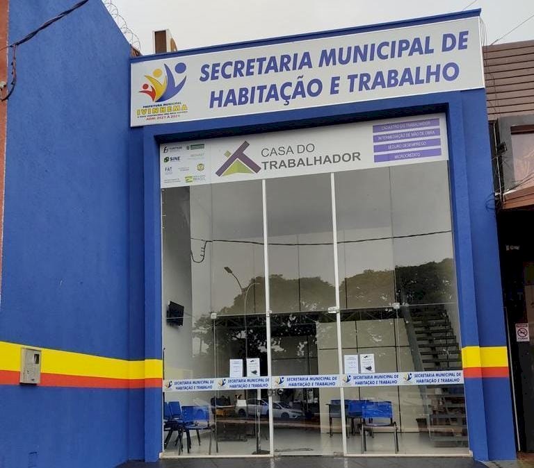 Secretaria de Habitação e Trabalho de Ivinhema divulga vagas de empregos
