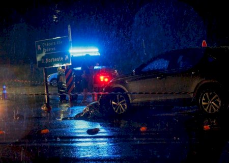 Motociclista morre em acidente com caminhão-baú na BR-163
