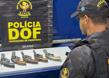 Mulher que seguia para Minas Gerais com cinco armas de fogo é presa pelo DOF