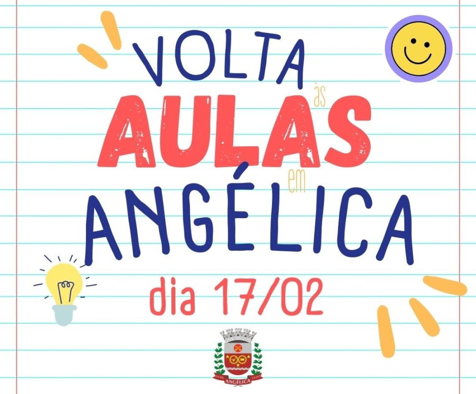 Aulas da rede municipal de Angélica retornam na próxima segunda-feira(17)