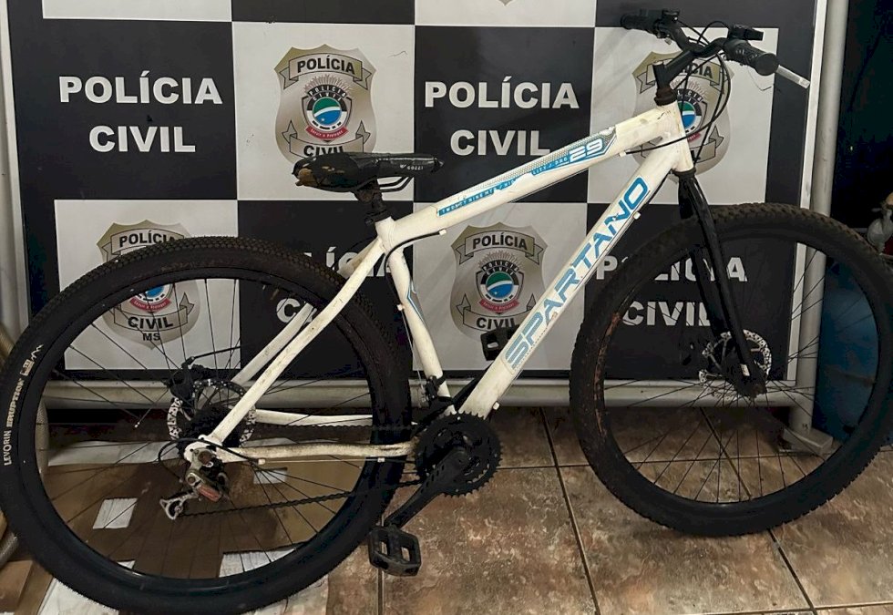 Polícia Civil recupera bicicleta furtada em supermercado de Nova Andradina