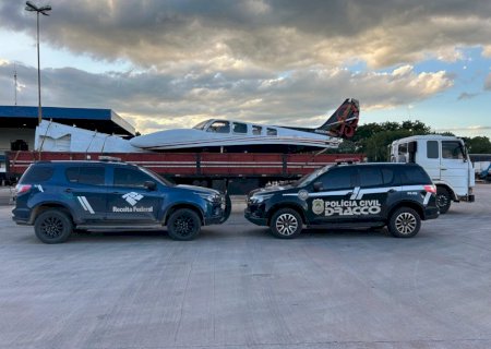 Aeronave com indícios de exportação irregular é apreendida na fronteira