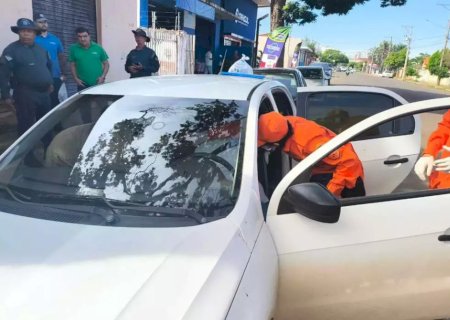 Motorista de aplicativo passa mal e morre na Rua 14 de Julho