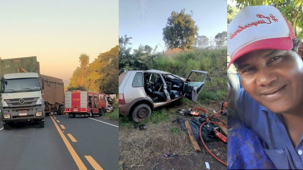 Motorista morre no hospital após acidente entre carro e bitrem