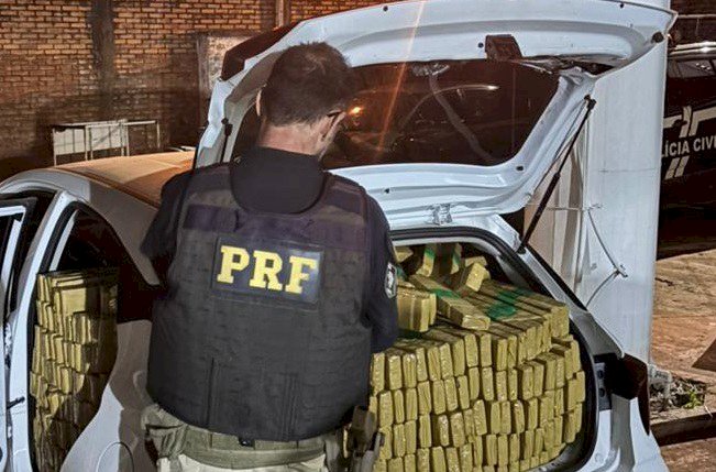 PRF apreende 1,3 tonelada de maconha