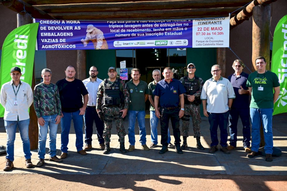 Município de Ivinhema realizou recebimento de embalagens de agrotóxicos de pequenos produtores rurais