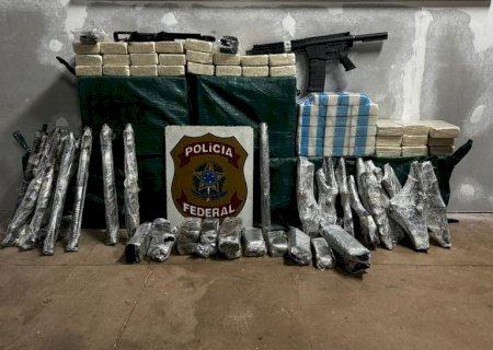Policia Federal apreende droga e grande quantidade de armas
