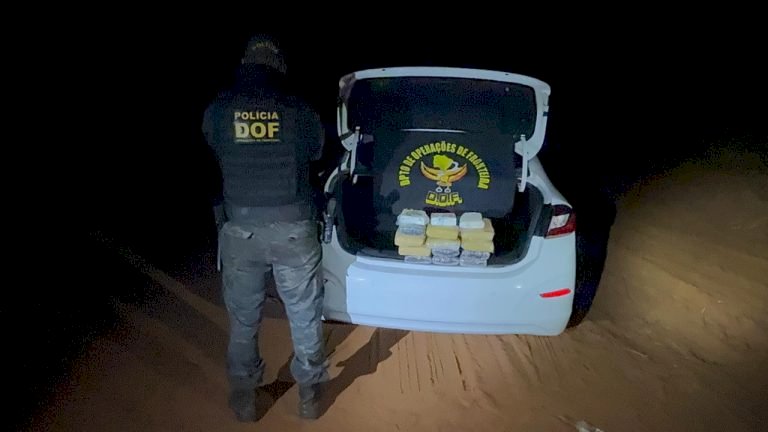 DOF apreende veículo com drogas