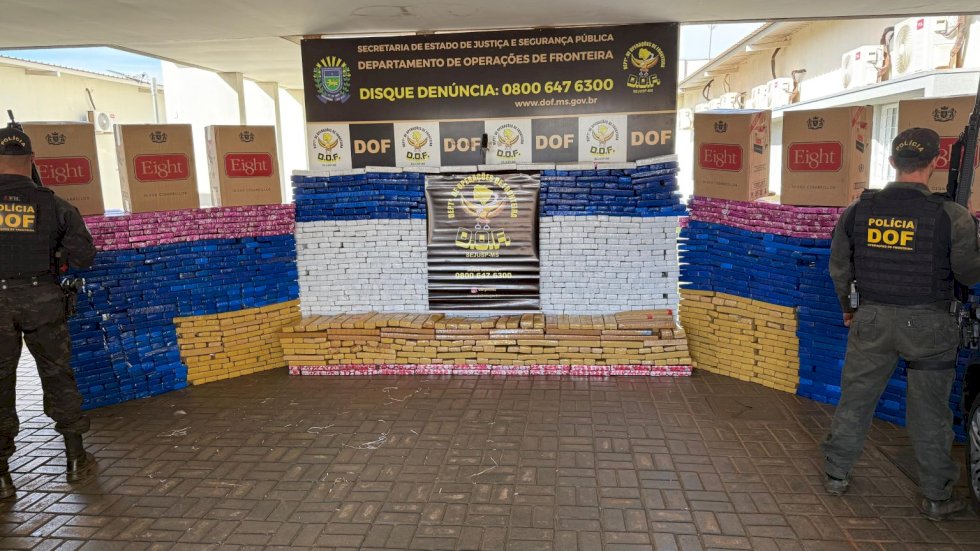 Em menos de 15 dias DOF intercepta segundo comboio com drogas e cigarros