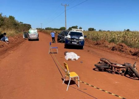 Motociclista perde controle da direção e morre em estrada perto de assentamento